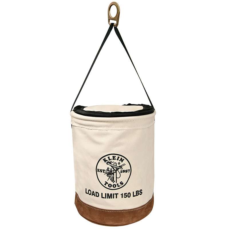 Canvas Tool Bucket with Closing Top, 22"